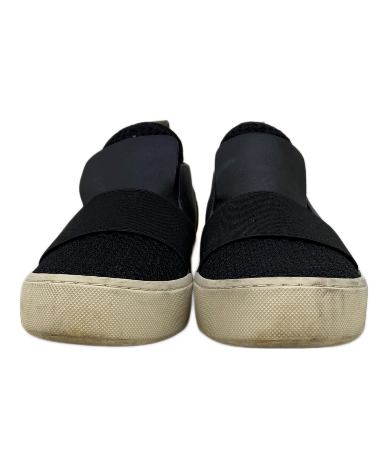 BALENCIAGA スリッポン ブラック 中古・古着通販】BALENCIAGA (バレンシアガ) スリッポン ブラック