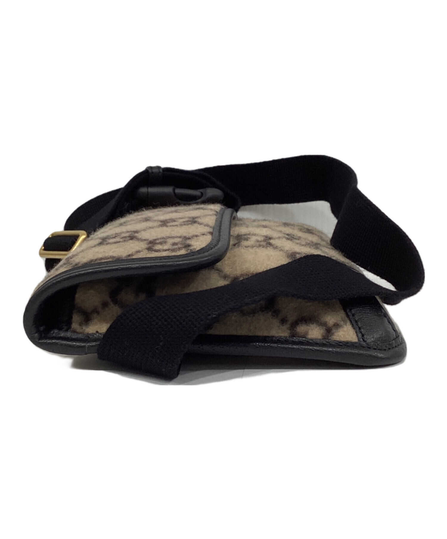 中古・古着通販】GUCCI (グッチ) GGウール ウエストバッグ ベージュ