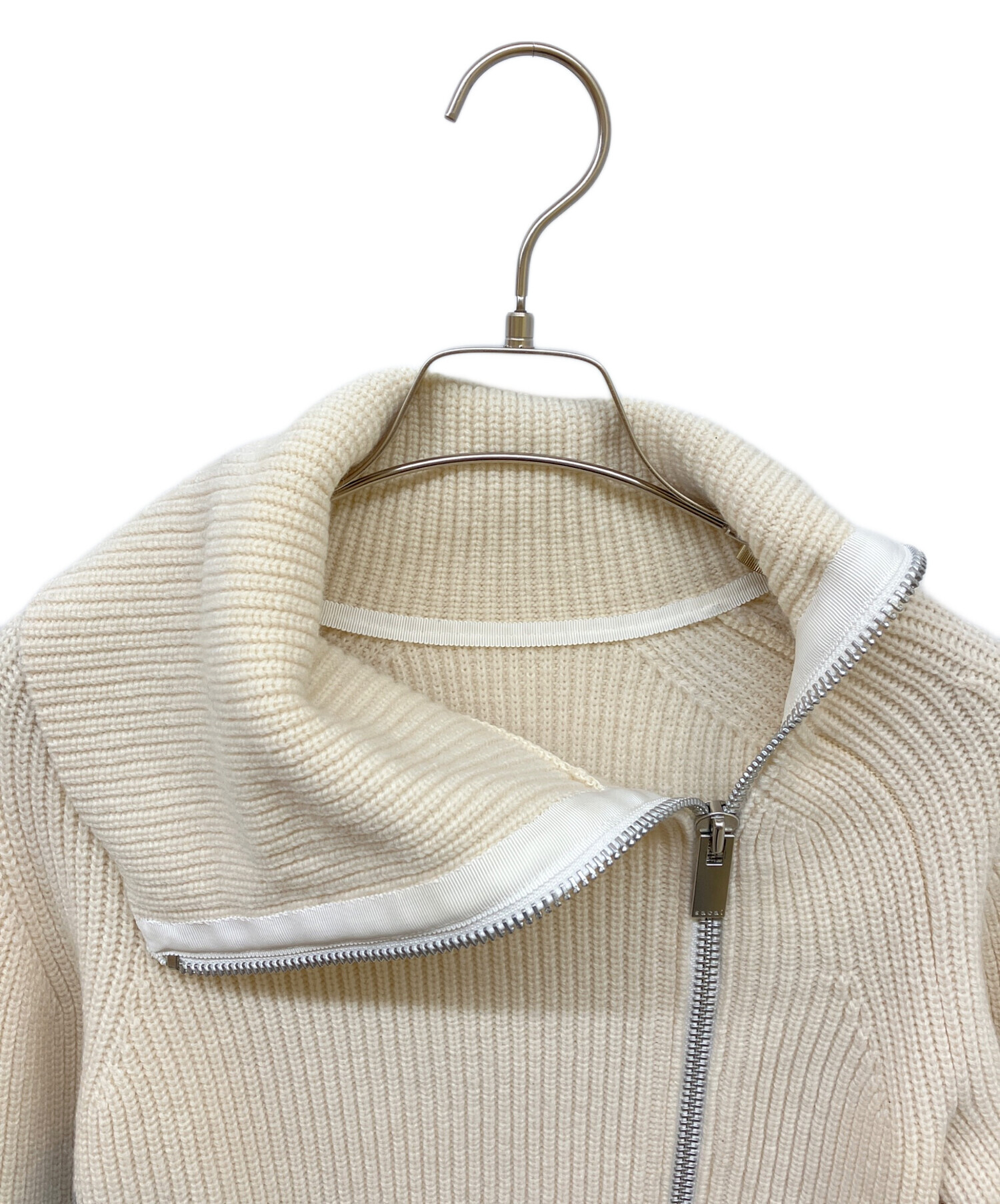 中古・古着通販】sacai (サカイ) アシンメトリーダブルジップニット