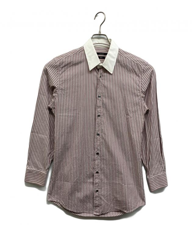 中古・古着通販】GUCCI (グッチ) ストライプシャツ レッド サイズ:38