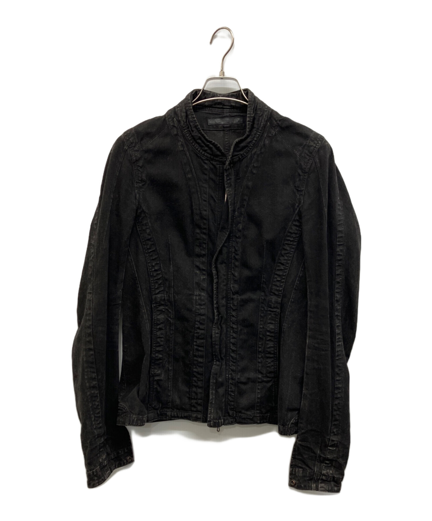 中古・古着通販】JULIUS (ユリウス) デニムジャケット ブラック サイズ