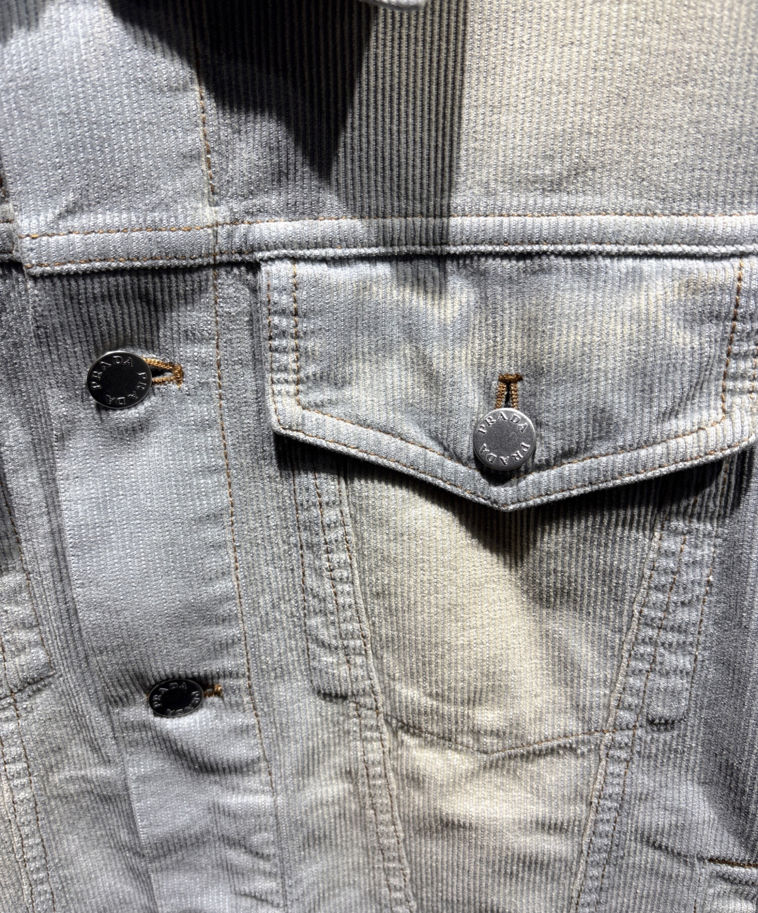 中古・古着通販】PRADA (プラダ) コーデュロイブルゾンジャケット