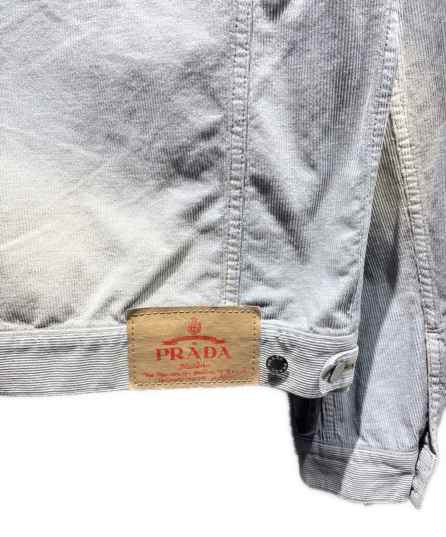 中古・古着通販】PRADA (プラダ) コーデュロイブルゾンジャケット