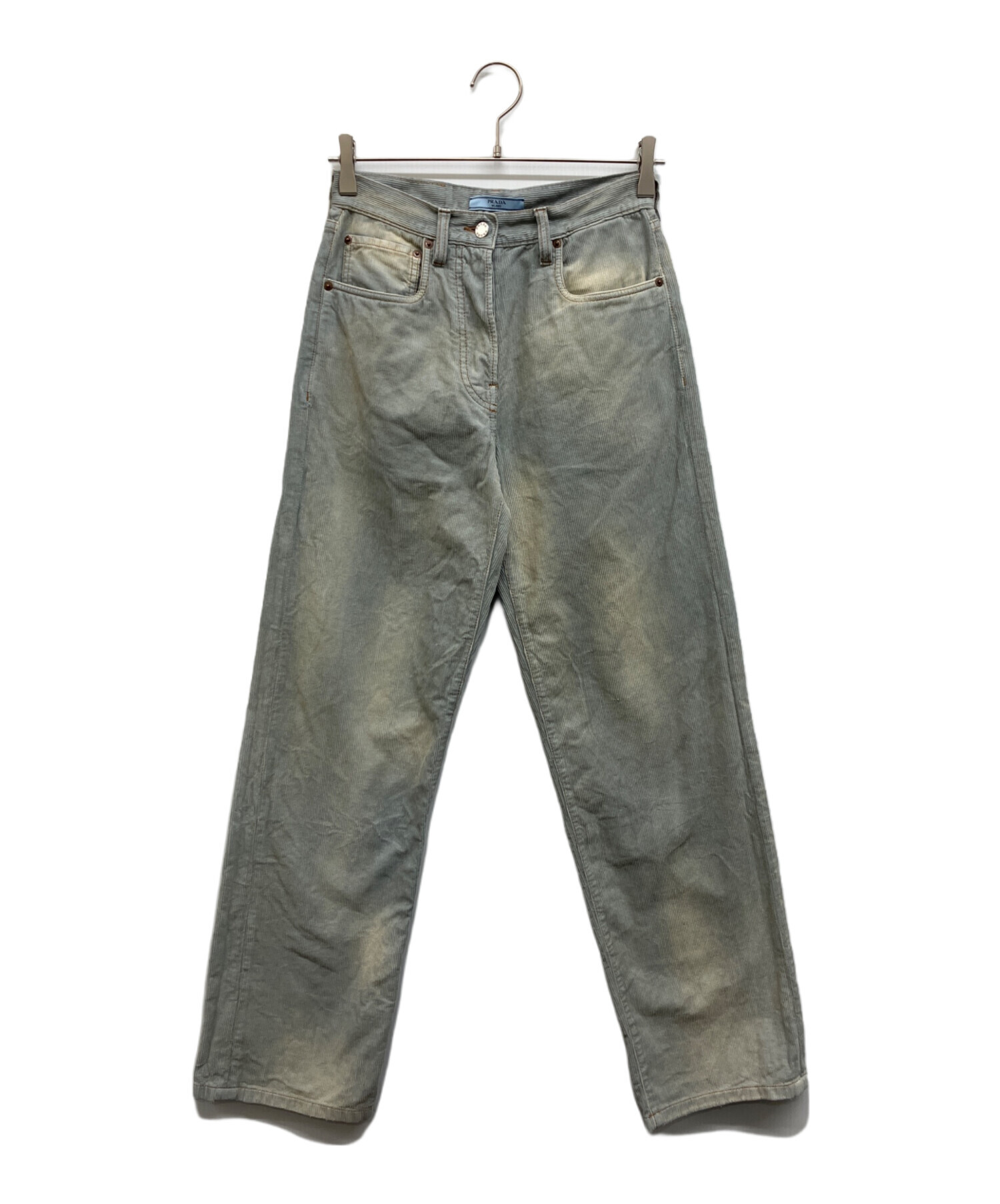 中古・古着通販】PRADA (プラダ) コーデュロイ ジーンズ ライトブルー