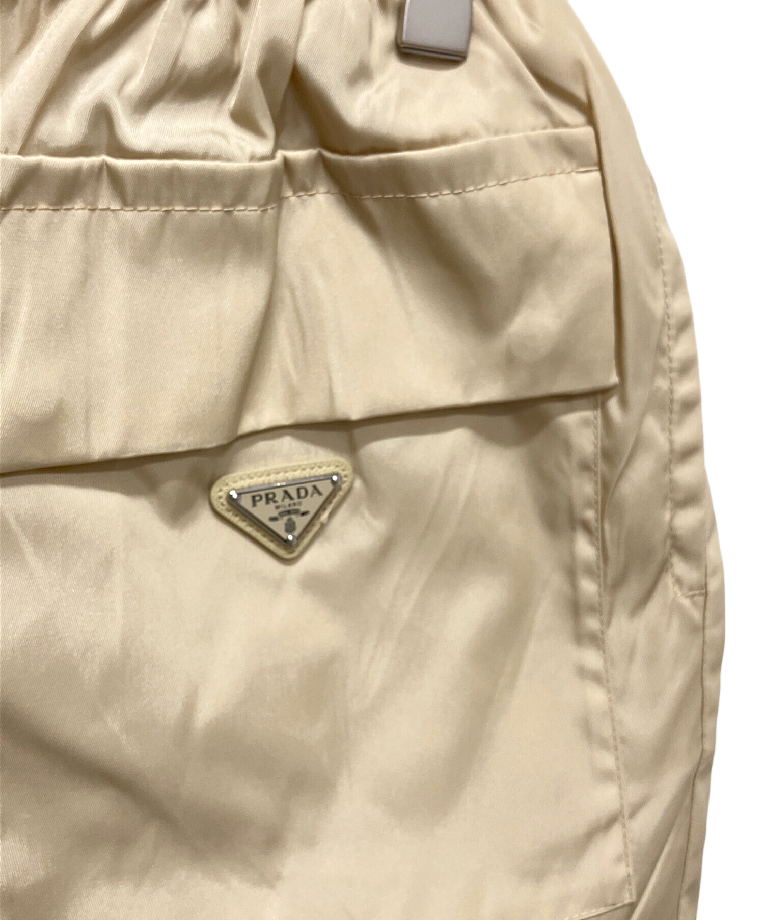 中古・古着通販】PRADA (プラダ) Re-Nylon ミニスカート ベージュ