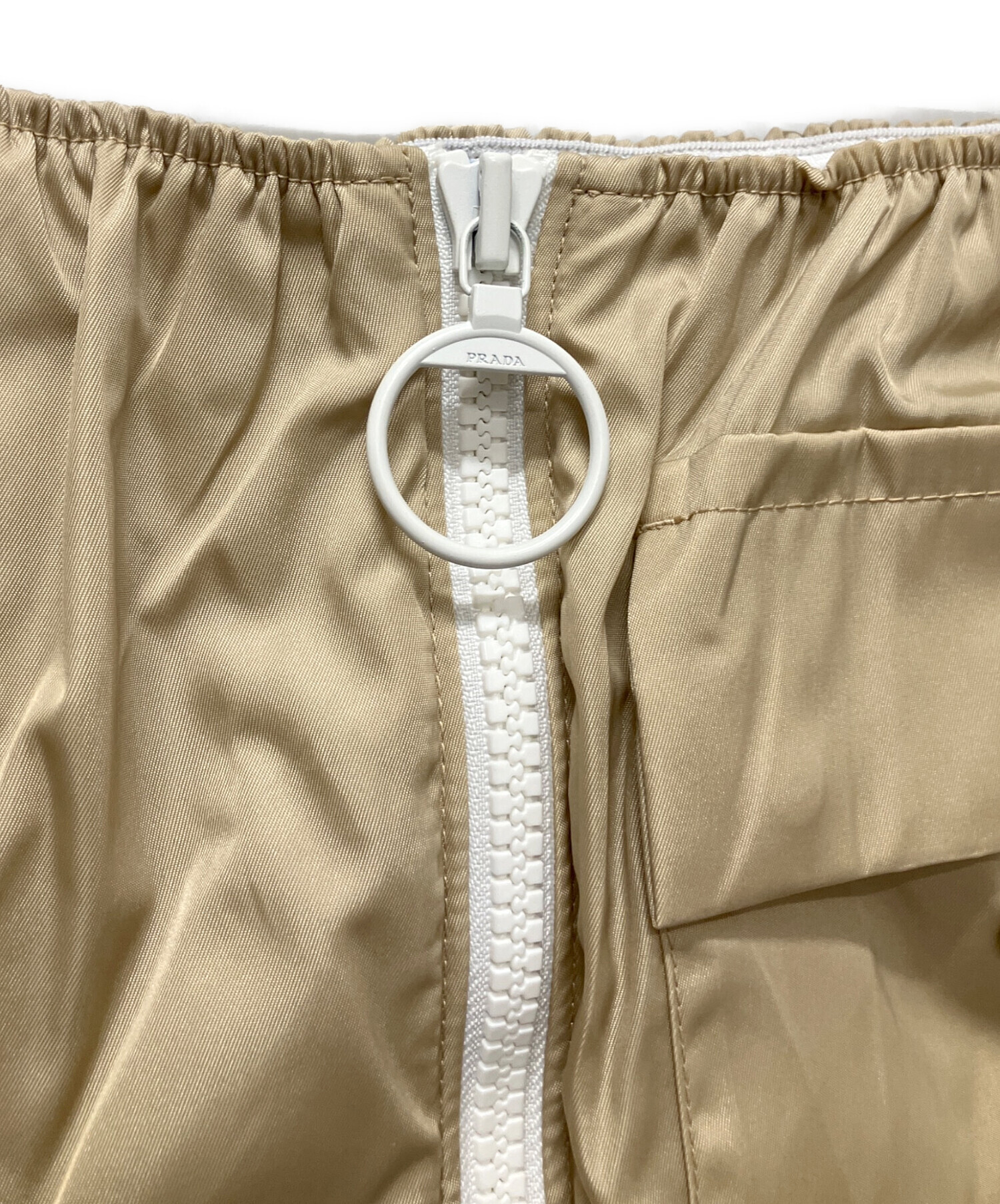 中古・古着通販】PRADA (プラダ) Re-Nylon ミニスカート ベージュ