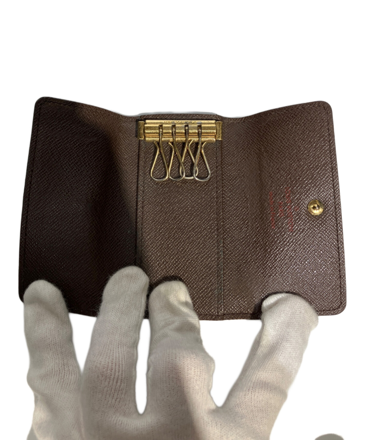 【新品未使用品】LOUIS VUITTON レザーキーケース 中古・古着通販】LOUIS VUITTON (ルイ ヴィトン) キーケース ブラウン