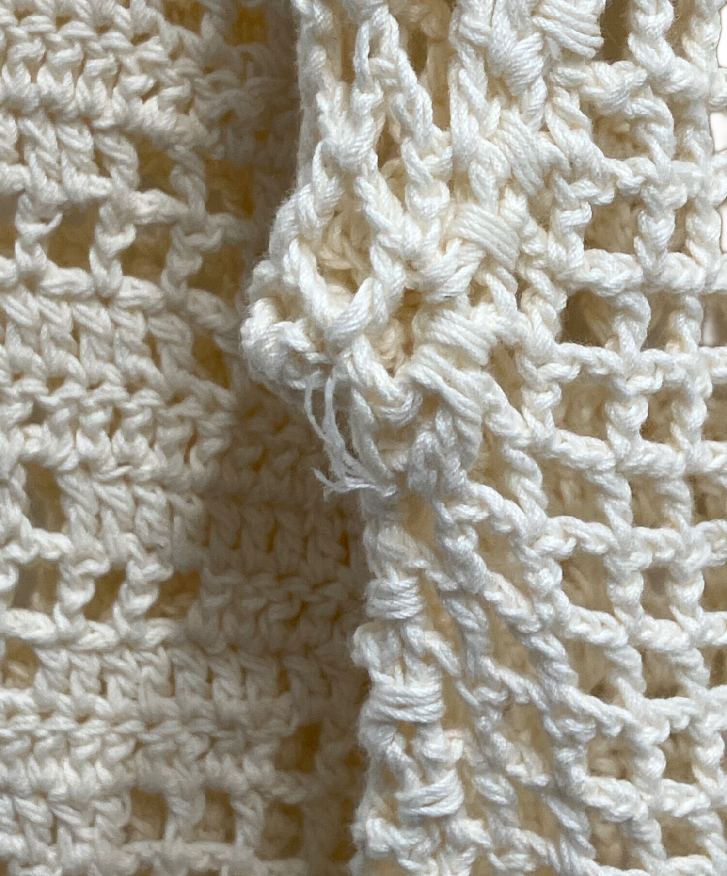 中古・古着通販】CLANE (クラネ) BACK OPEN CROCHET KNIT TOPS(バック