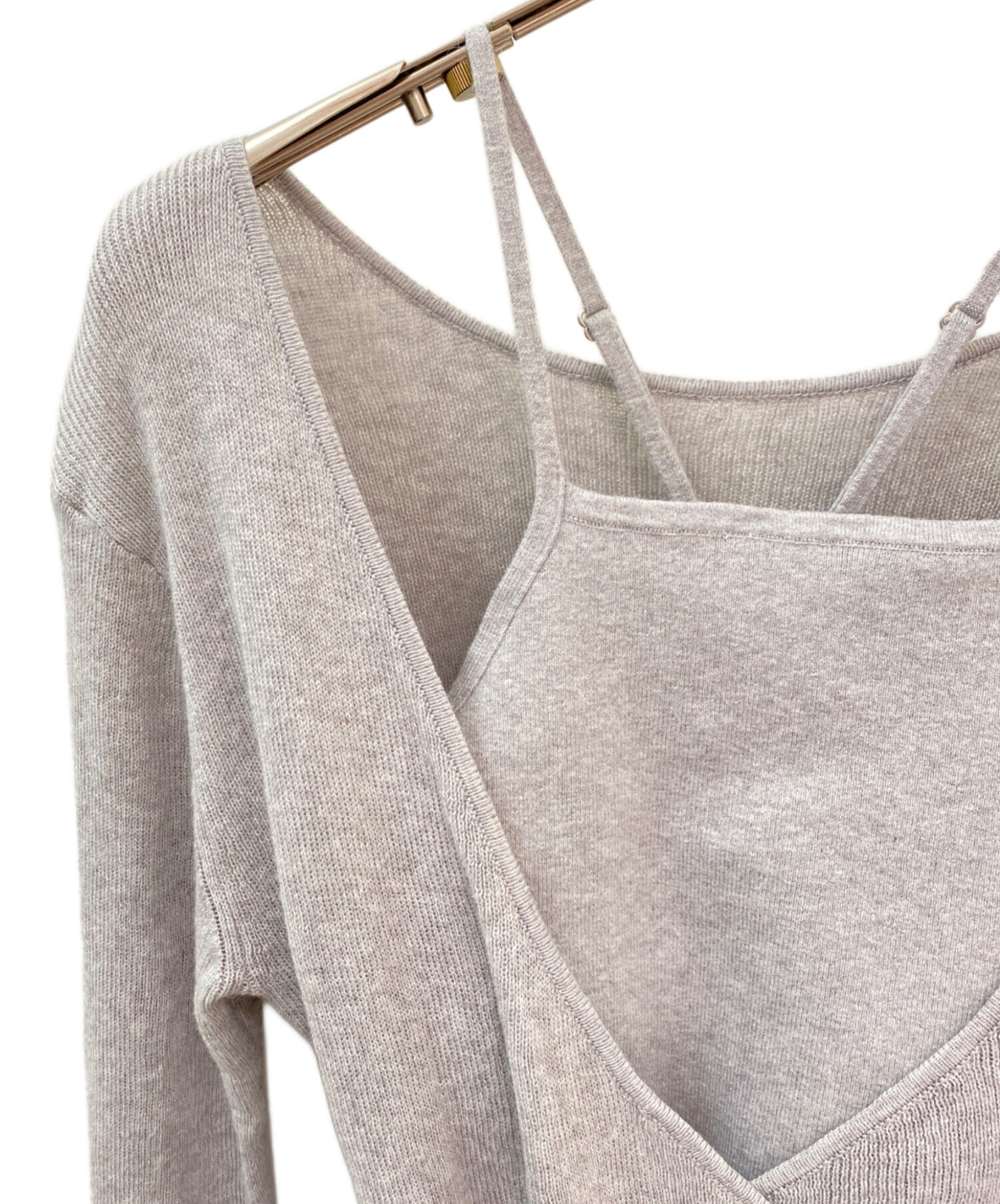 CLANE CAMISOLE SET CACHECOEUR KNIT TOPS
