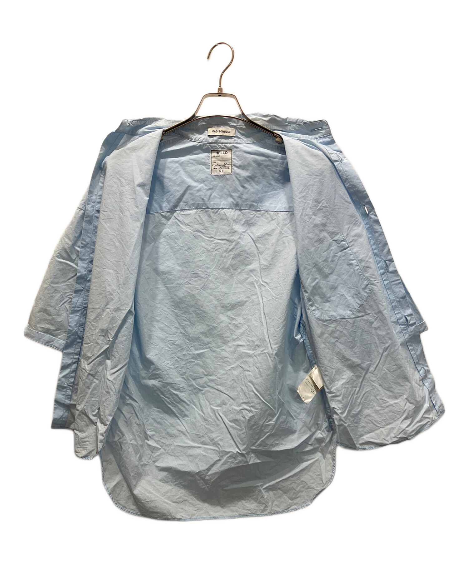 マディソンブルー　パールボタンコート　水色 MADISONBLUE(マディソンブルー)｜PEARL CHESTER COAT BEAVER パール