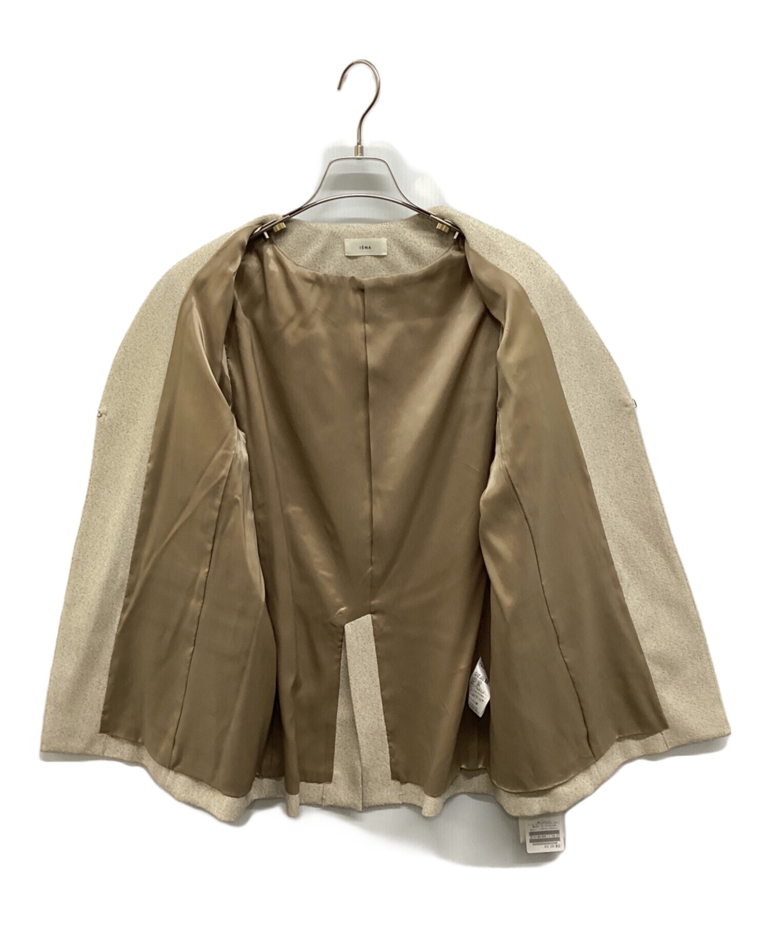 【完売品・美品】IENA イエナ レーヨン 麻 ツイード ジャケット ベージュ 完売品・美品】IENA イエナ レーヨン 麻 ツイード ジャケット ベージュ