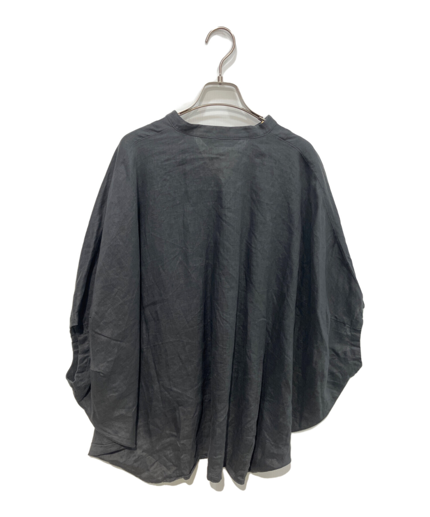 中古・古着通販】mizuiro-ind (ミズイロインド) リネンコクーンシャツ