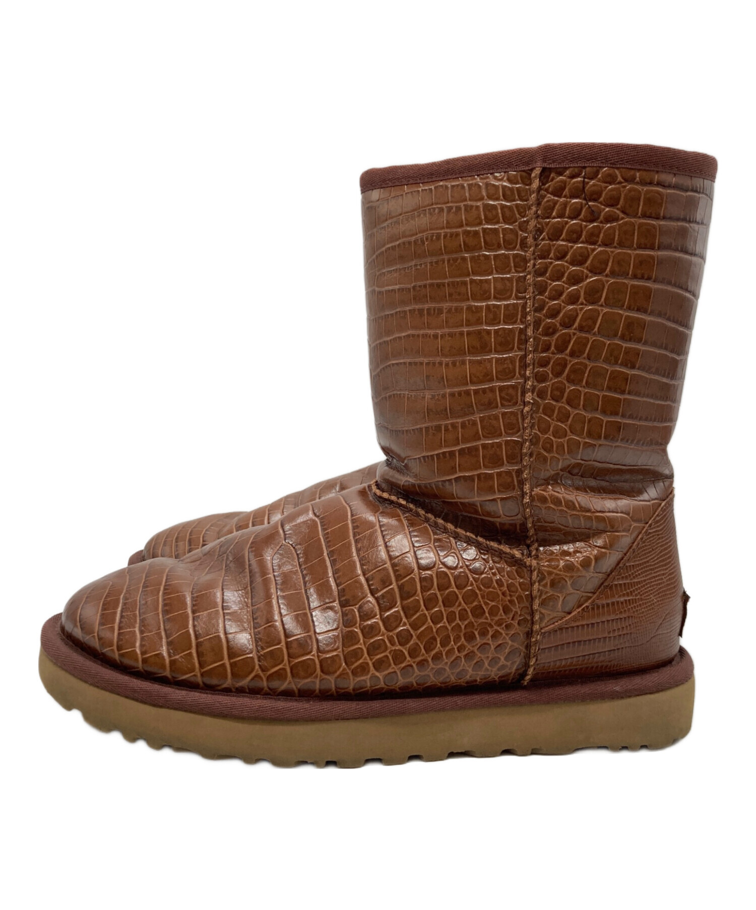 中古・古着通販】UGG (アグ) W CLASSIC SHORT CROCO ブラウン サイズ
