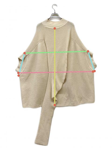 イッセイミヤケ　アイボリー リネンポンチョ イッセイミヤケ アイボリ リネンポンチョ MIYAKE イッセイミヤケ期