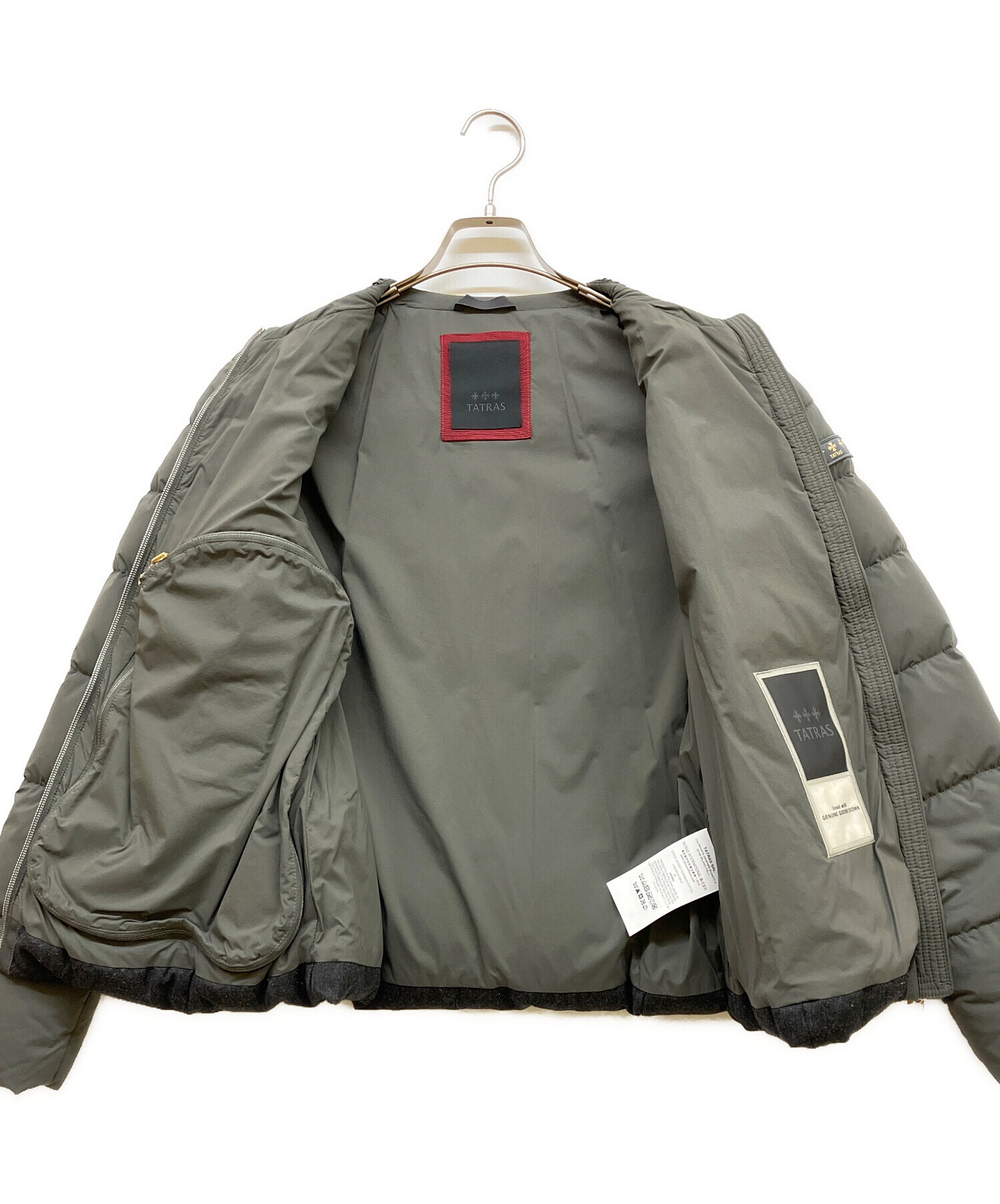 中古・古着通販】TATRAS (タトラス) ナイロンウール切替ダウン