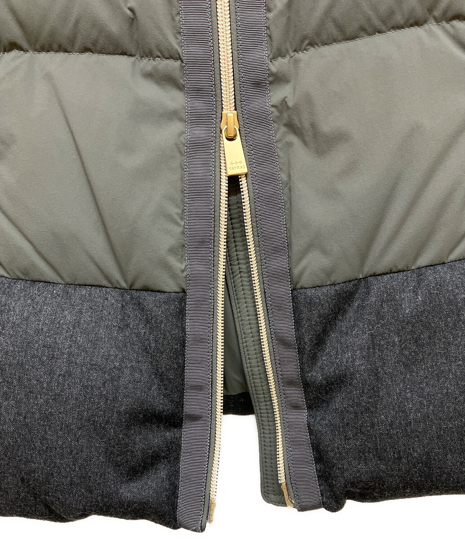 中古・古着通販】TATRAS (タトラス) ナイロンウール切替ダウン