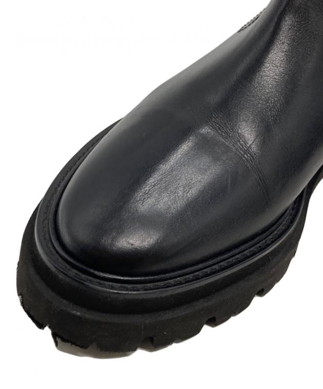 【未使用級】パスクッチ サイドゴアブーツ 37 ブラック 中古・古着通販】PASCUCCI (パスクッチ) サイドゴアブーツ ブラック