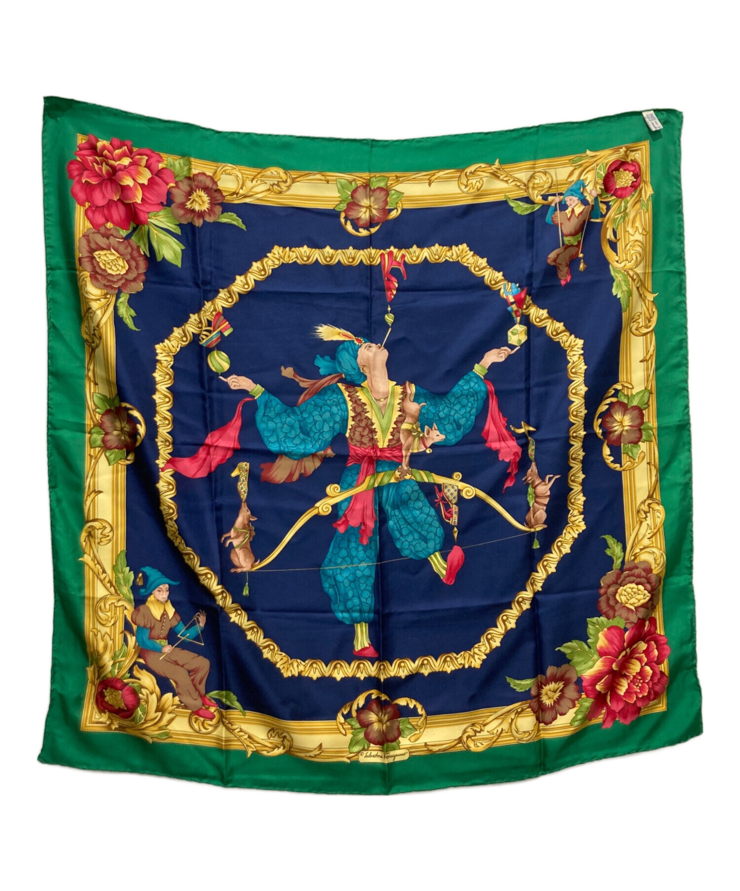 新品　未使用品　サルヴァトーレフェラガモ　シルクスカーフ 中古・古着通販】Salvatore Ferragamo (サルヴァトーレ フェラガモ