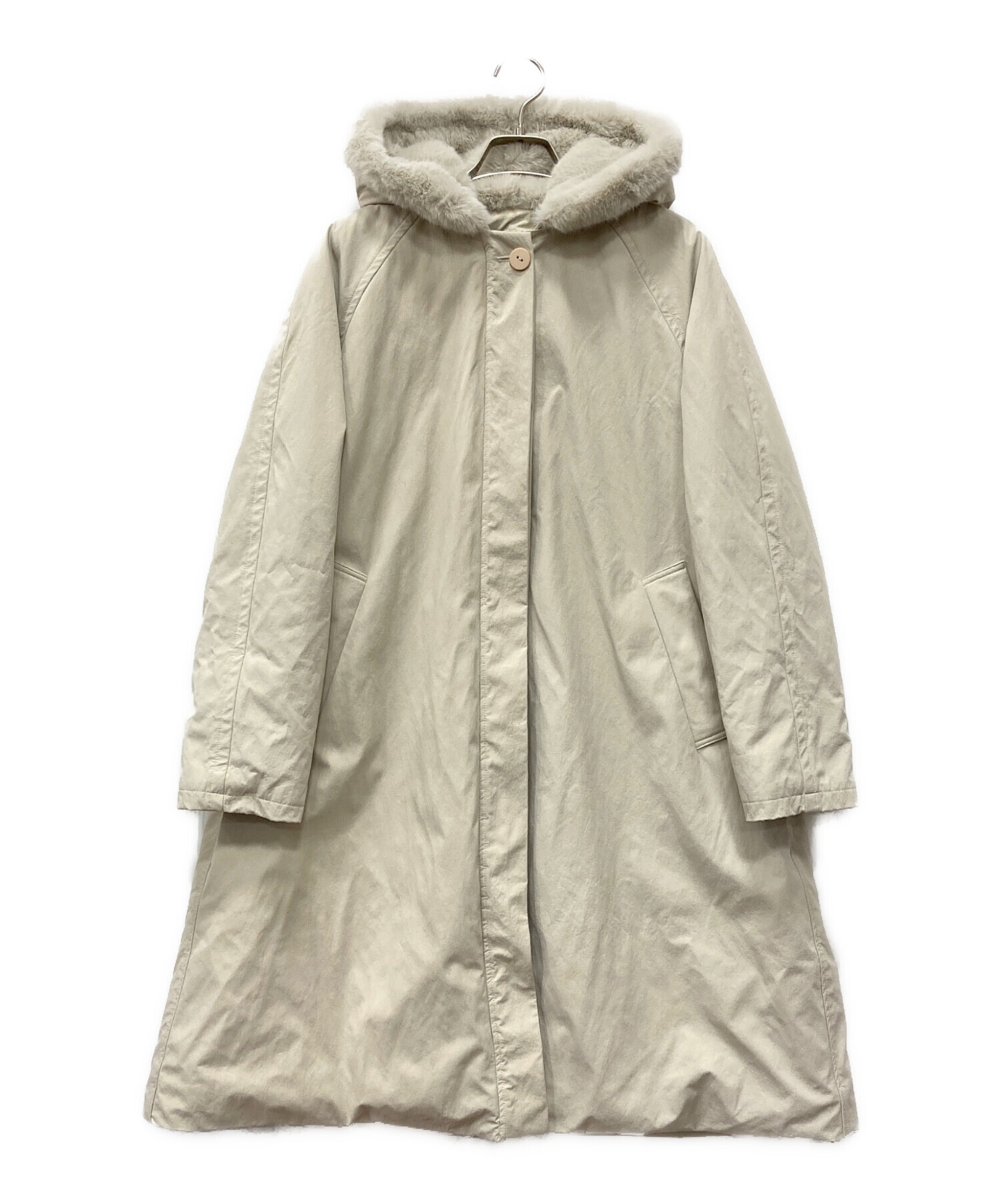 yonfa パディットファーコート　コート 中古・古着通販】YONFA (ヨンファ) パデットファーコート ベージュ