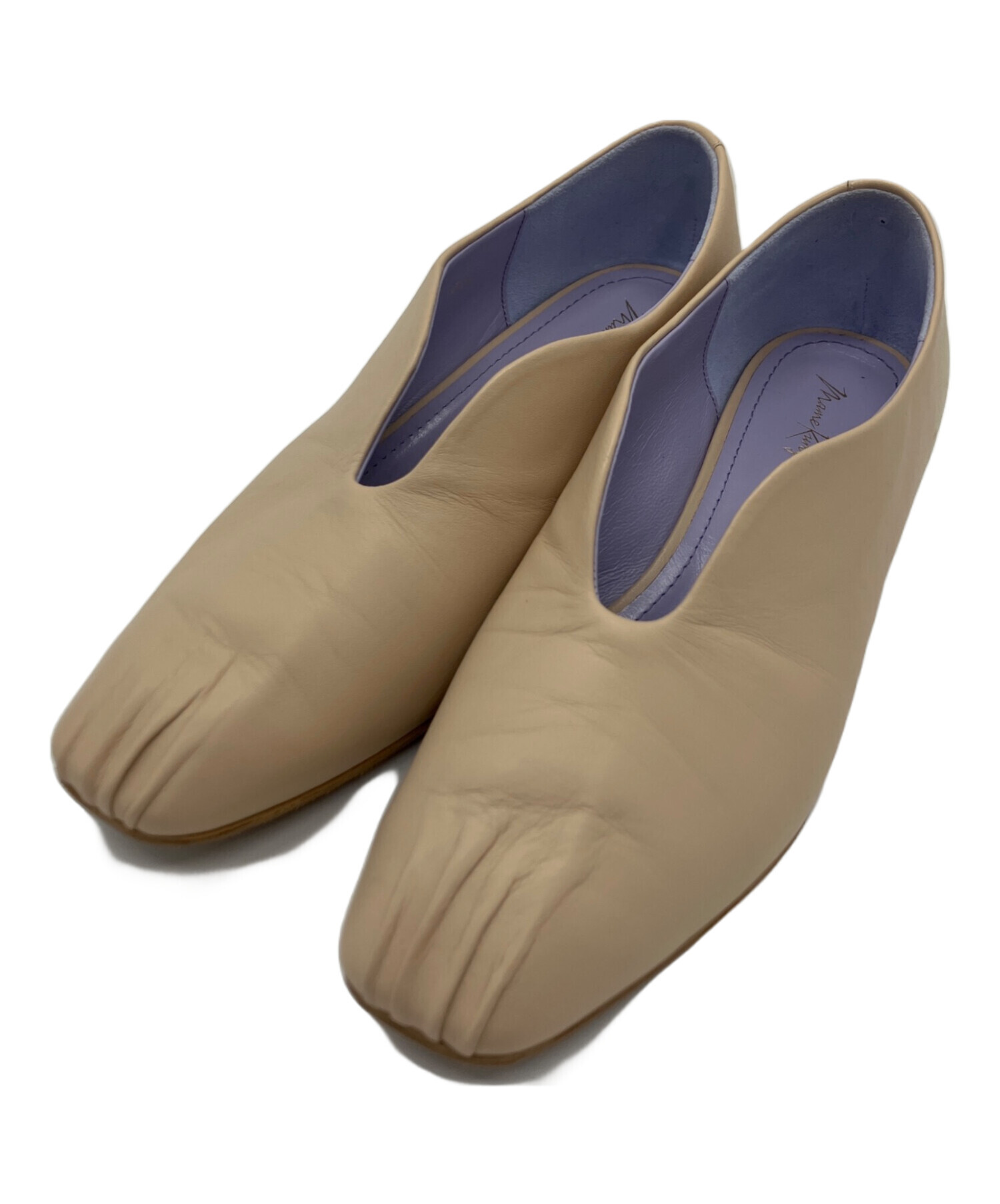 中古・古着通販】mame kurogouchi (マメクロゴウチ) パンプス ベージュ