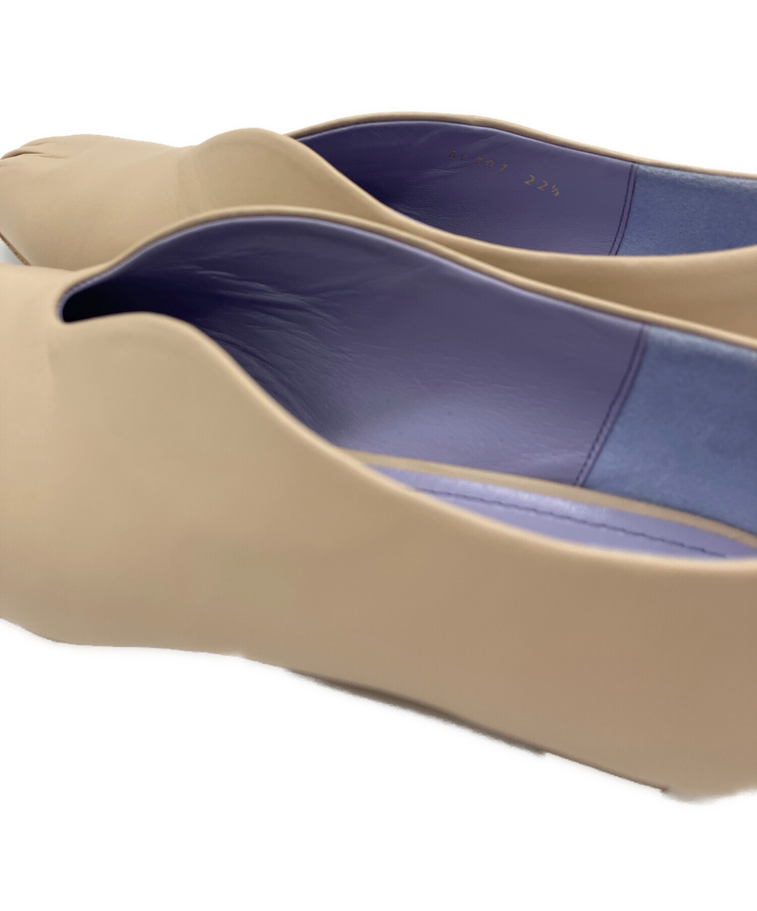 中古・古着通販】mame kurogouchi (マメクロゴウチ) パンプス ベージュ