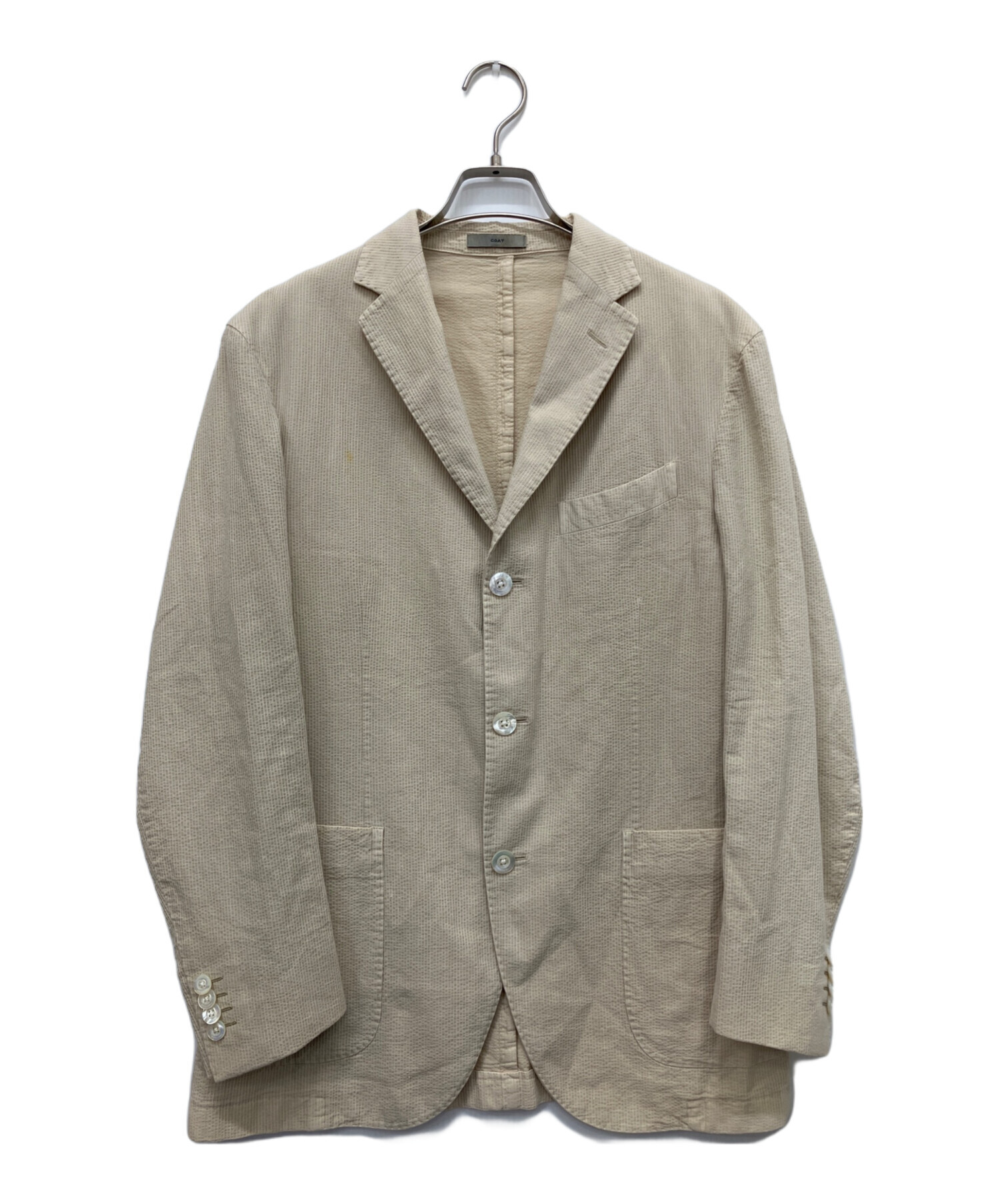 中古・古着通販】BOGLIOLI (ボリオリ) COAT 3Bジャケット ベージュ 