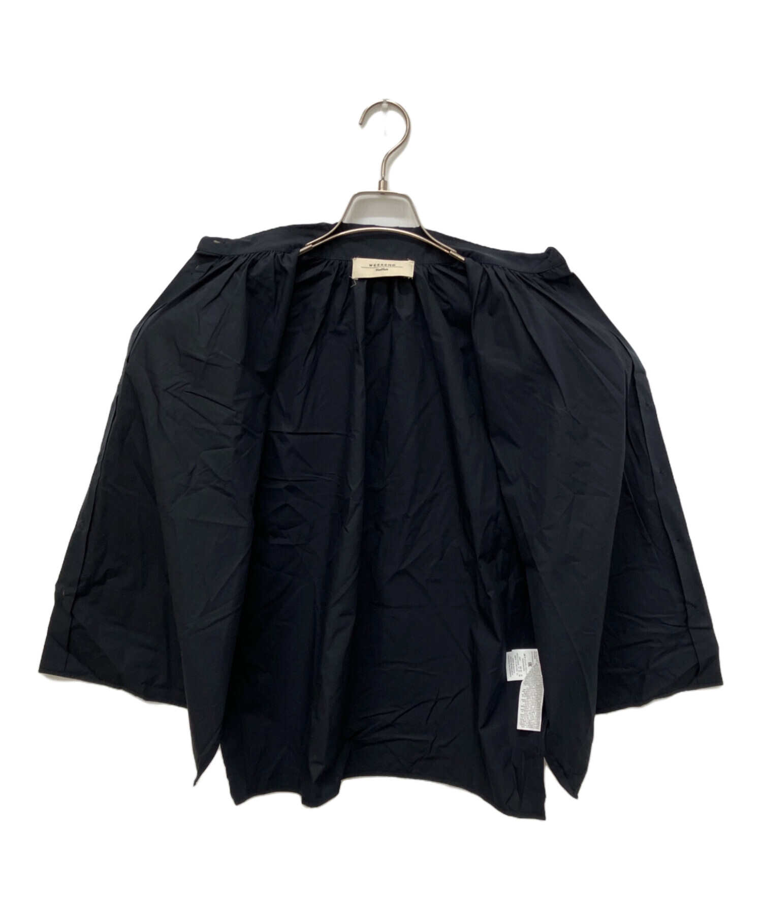 MAX MARA WEEK END LINE カジュアルシャツ XL 黒 【古着】【中古】【送料無料】 中古・古着通販】Weekend Max Mara (ウィークエンド マックスマーラ