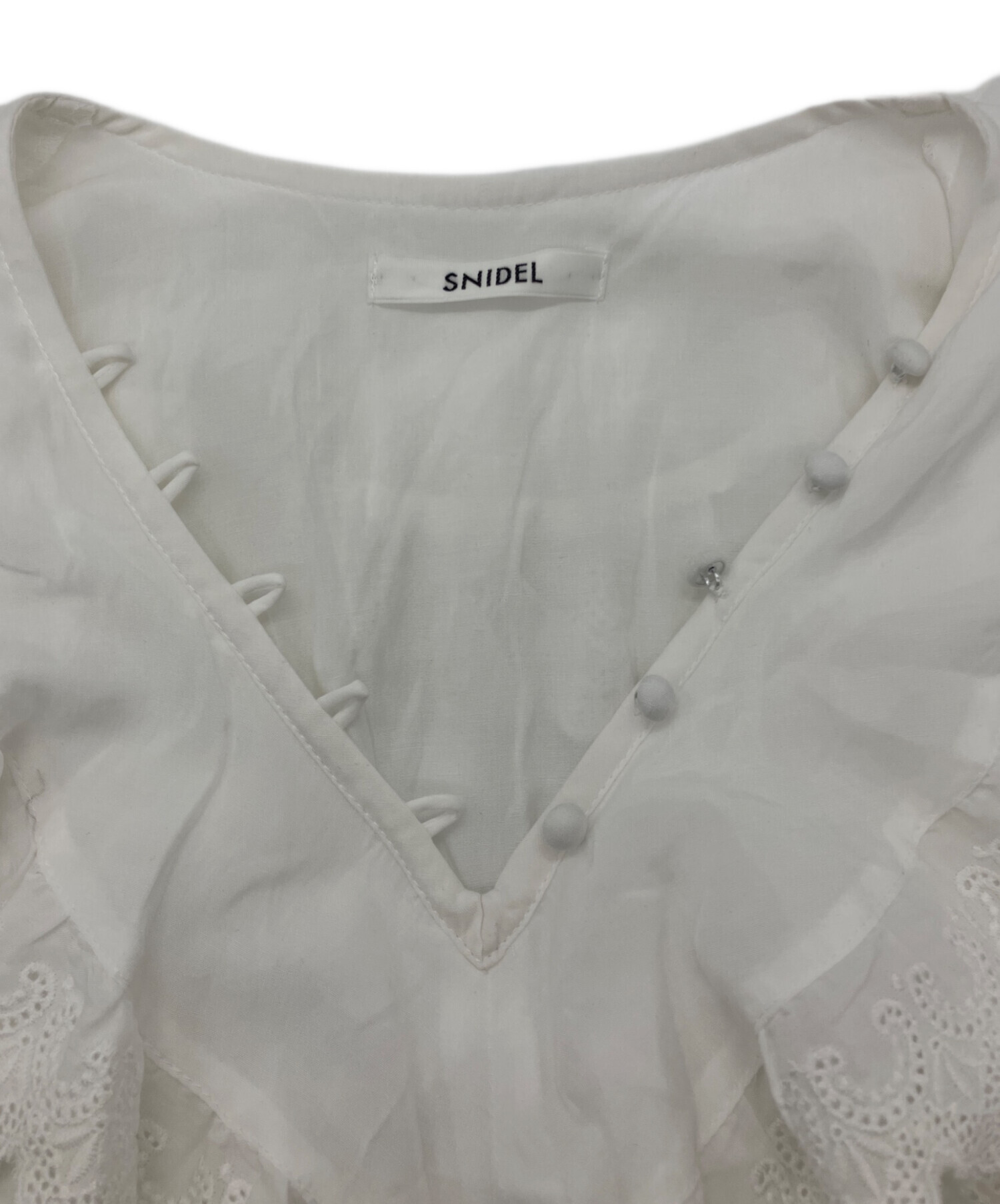 中古・古着通販】Snidel (スナイデル) コットンライクラッフルカラー