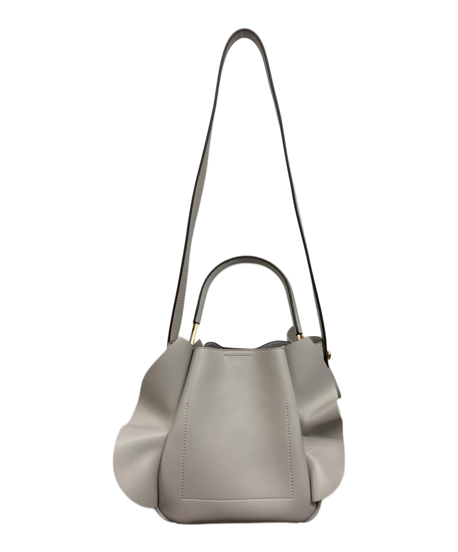 ショルダー付ワンハンドルフリルバッグ(ハンドバッグ)｜BAGS セル 
