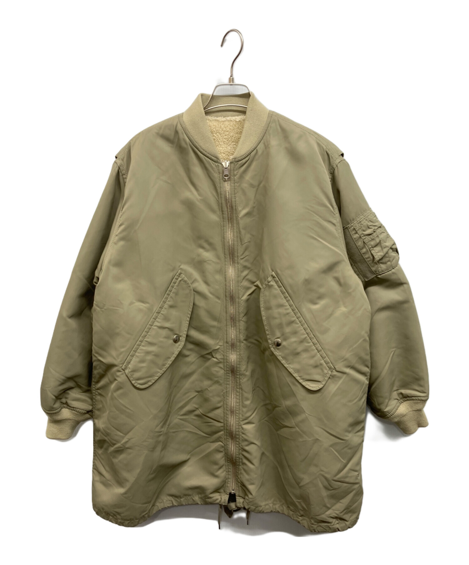 Adam et Rope　MA1ボアリバーシブルコート【FREESIZE】 中古・古着通販】Adam et Rope (アダム エ ロペ) MA-1ボアリバーシブル