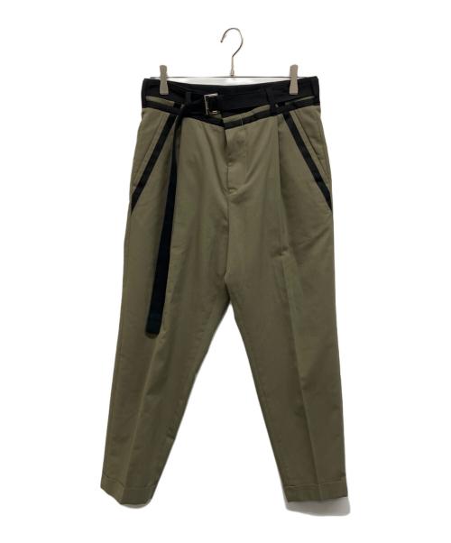 中古・古着通販】sacai (サカイ) Suiting Pants オリーブ サイズ:2