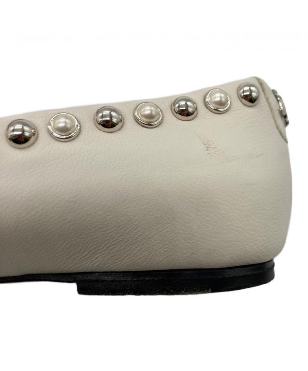 中古・古着通販】JIMMY CHOO (ジミーチュウ) スタッズ フラット