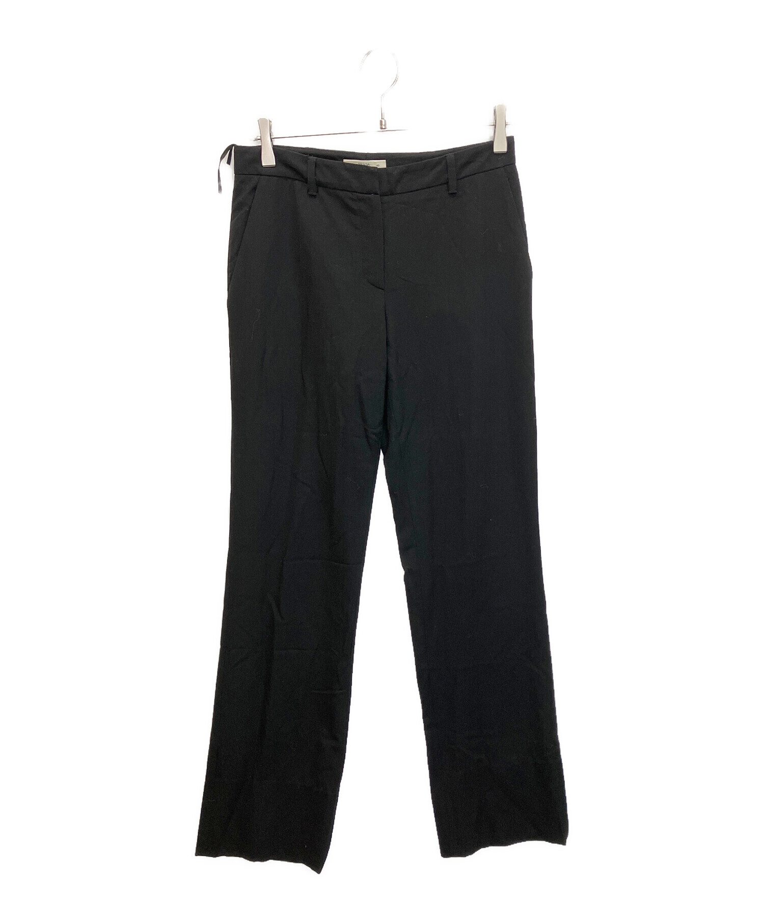 PRADA 黒 スラックス 中古・古着通販】PRADA (プラダ) スラックス ブラック サイズ:40