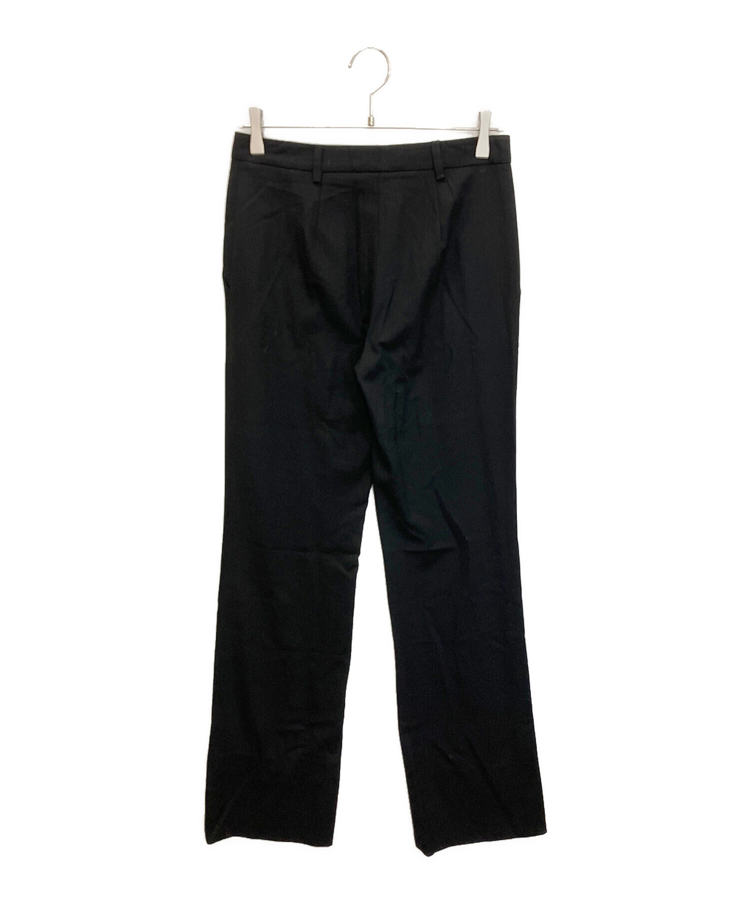 【専用品】23年新作PRADAプラダ　ストレッチスラックス　ブラック 中古・古着通販】PRADA (プラダ) スラックス ブラック サイズ:40