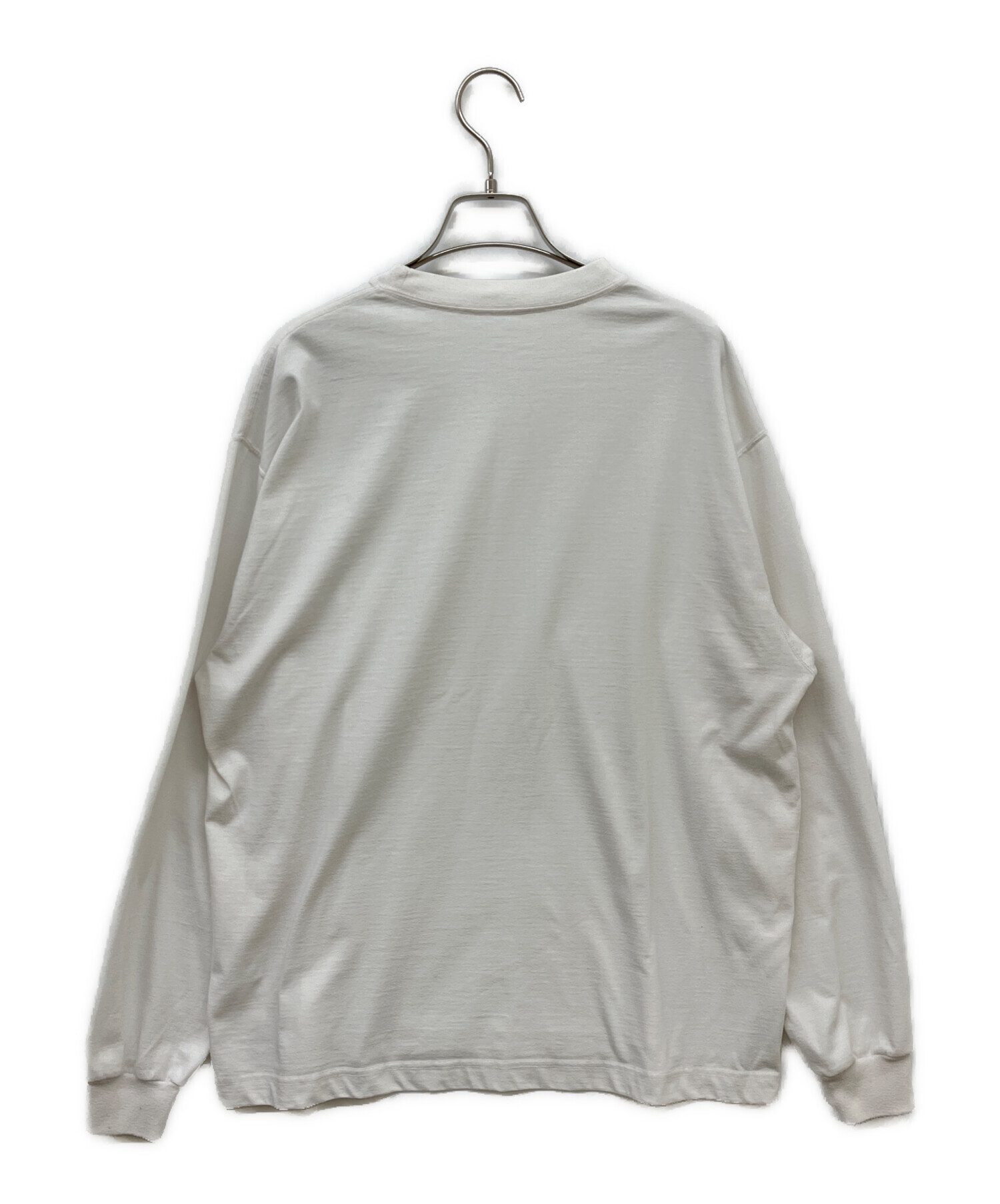 【美品】ENNOY ホワイト 長袖カットソー　L 中古・古着通販】ENNOY (エンノイ) ロングスリーブカットソー ホワイト