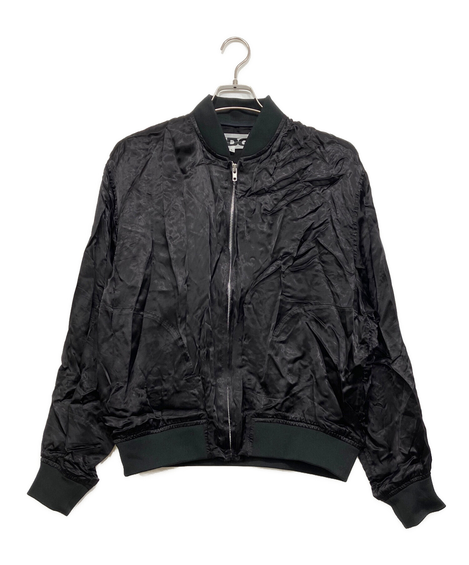 CDG/未使用近 2018 バックプリント スタッフブルゾン ブラック M 中古・古着通販】CDG (シーディージー) バックロゴスタッフ ブルゾン