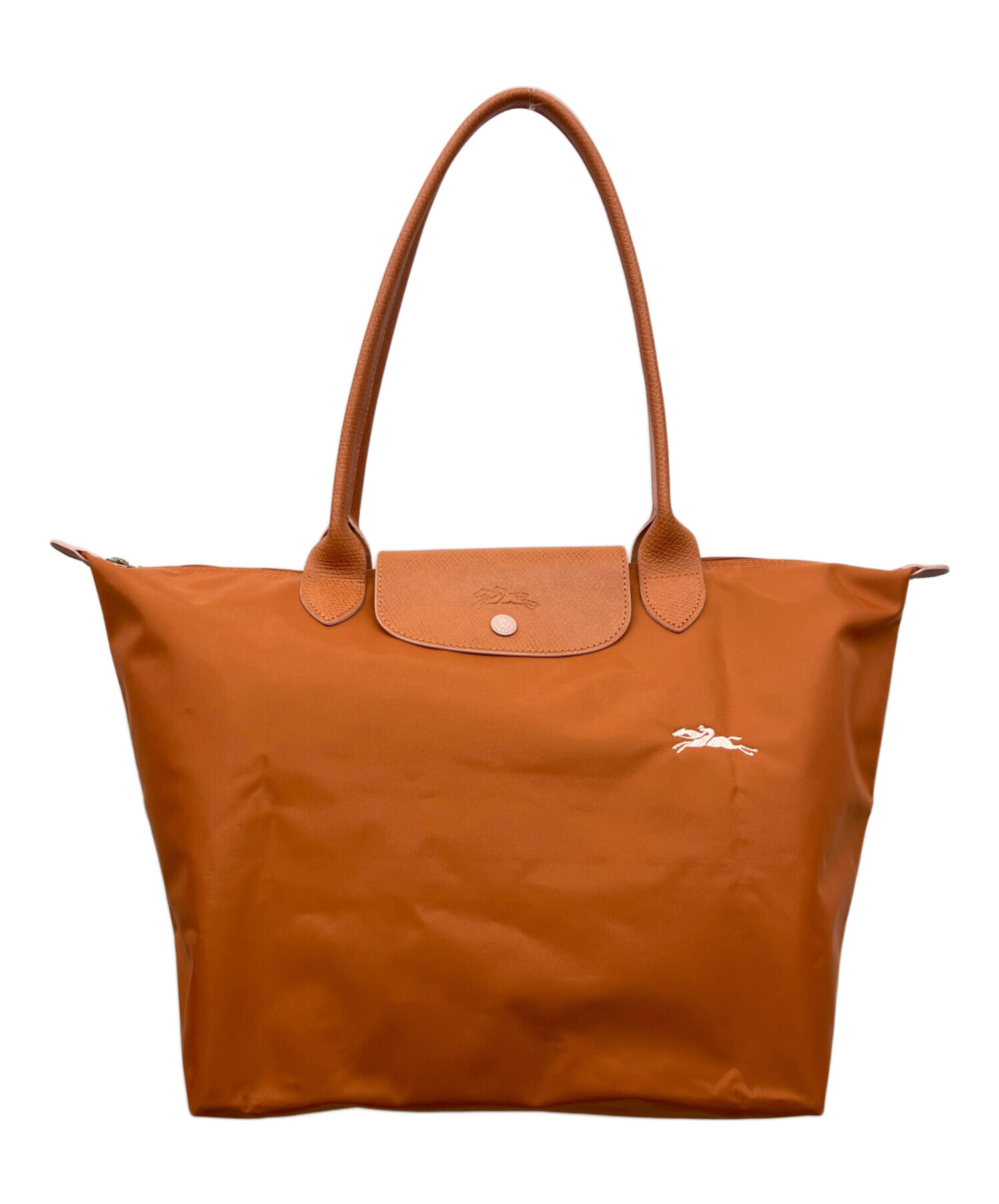 LONGCHAMP ロンシャン/2wayボストンバック/オレンジ/Bランク/82【中古】 LONGCHAMP（ロンシャン） 並行輸入 ボストンバッグ ル プリアージュ