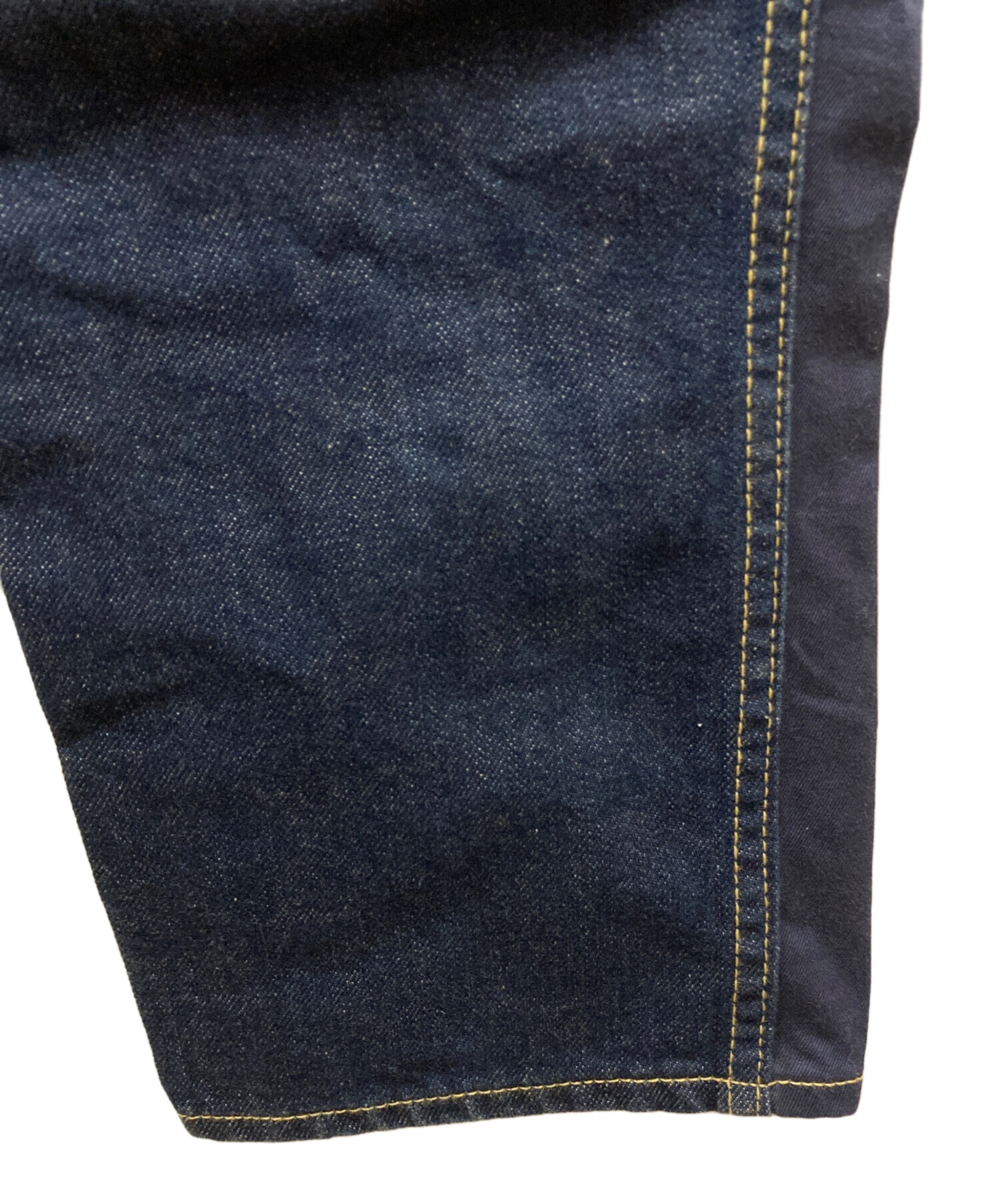 中古・古着通販】GANRYU (ガンリュウ) 切替サルエルデニムパンツ