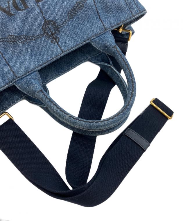 中古・古着通販】PRADA (プラダ) 2WAYデニムショルダーバッグ