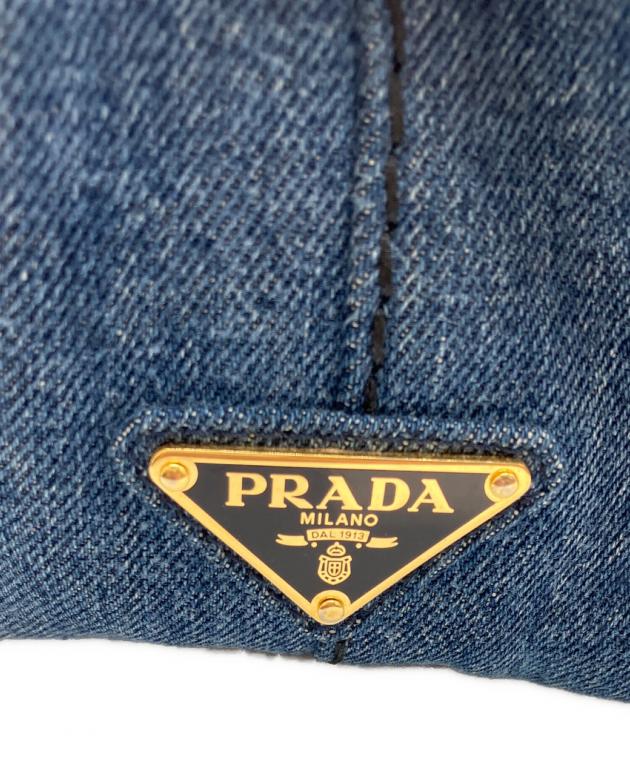 中古・古着通販】PRADA (プラダ) 2WAYデニムショルダーバッグ