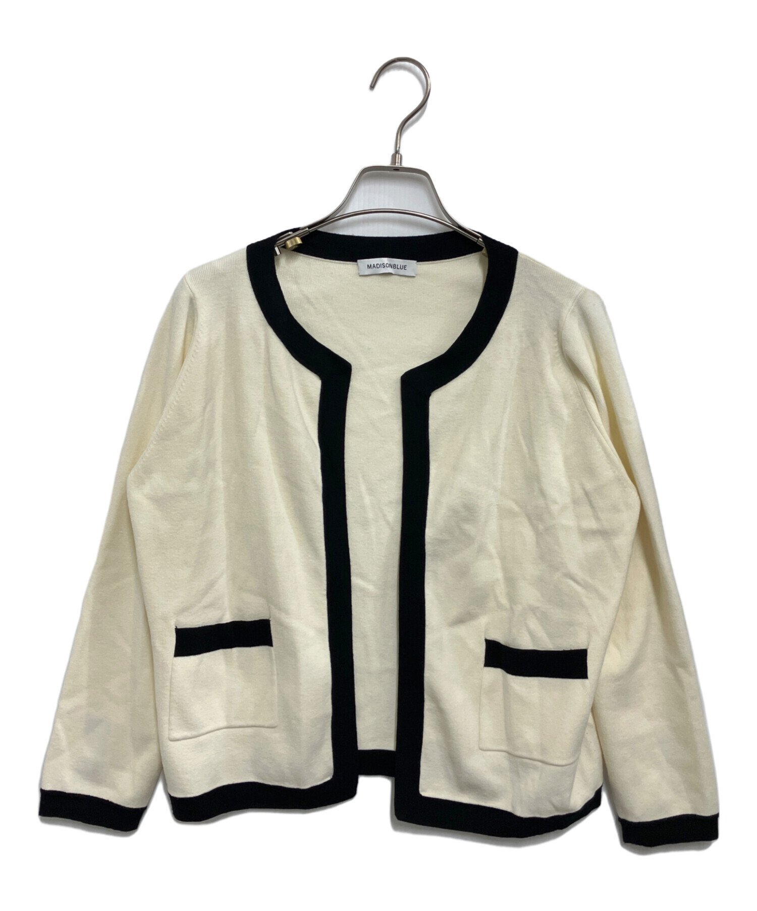 中古・古着通販】MADISON BLUE (マディソンブルー) NO COLLAR SHORT JK