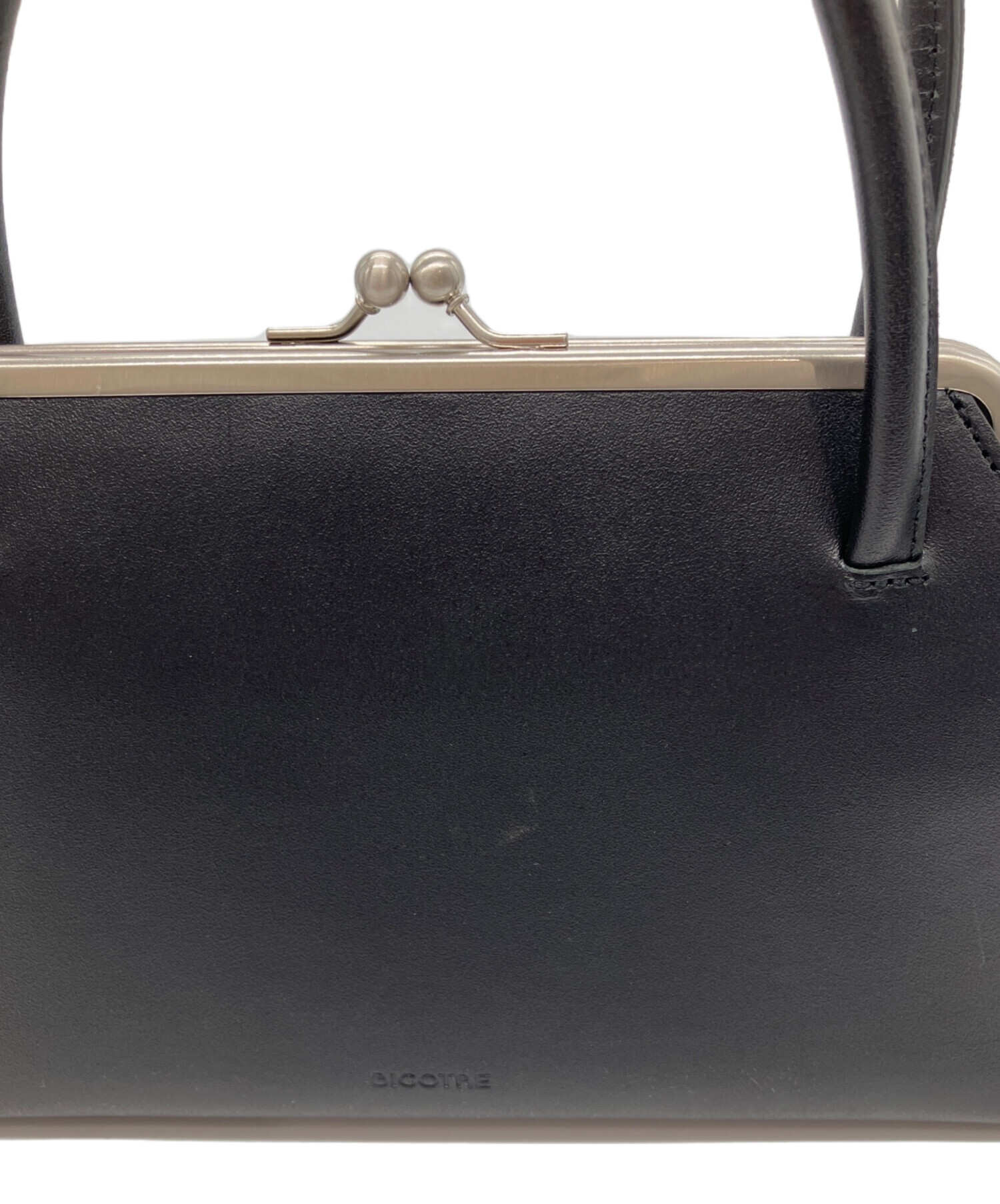 中古・古着通販】BIGOTRE (ビゴター) がま口ハンドバッグ ブラック 