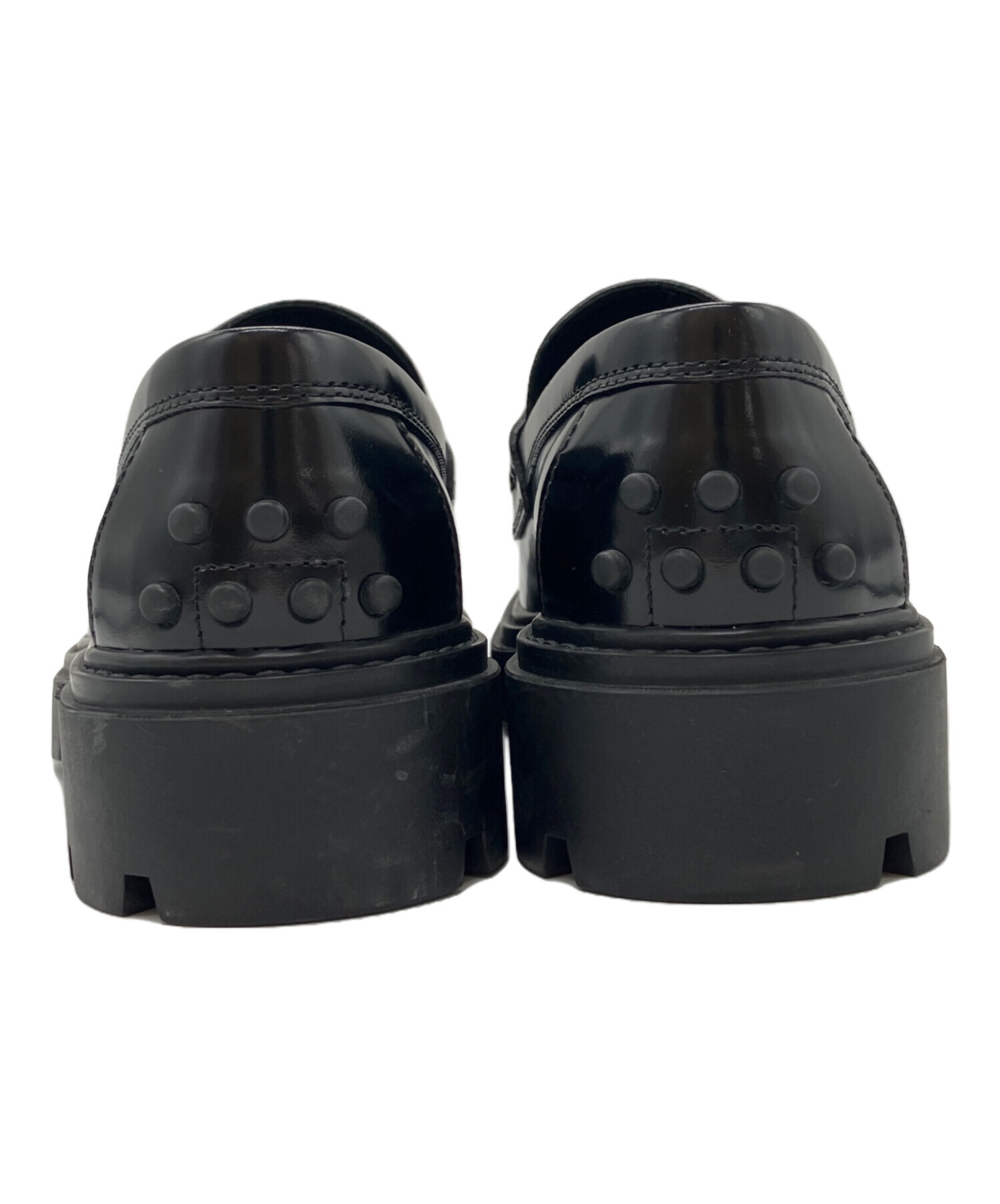 中古・古着通販】TOD'S (トッズ) ゴマペザンテローファー ブラック