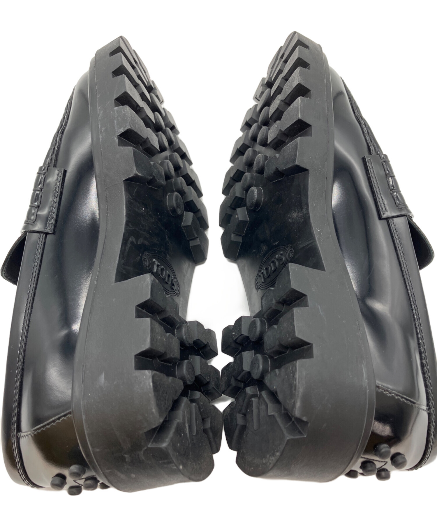 中古・古着通販】TOD'S (トッズ) ゴマペザンテローファー ブラック