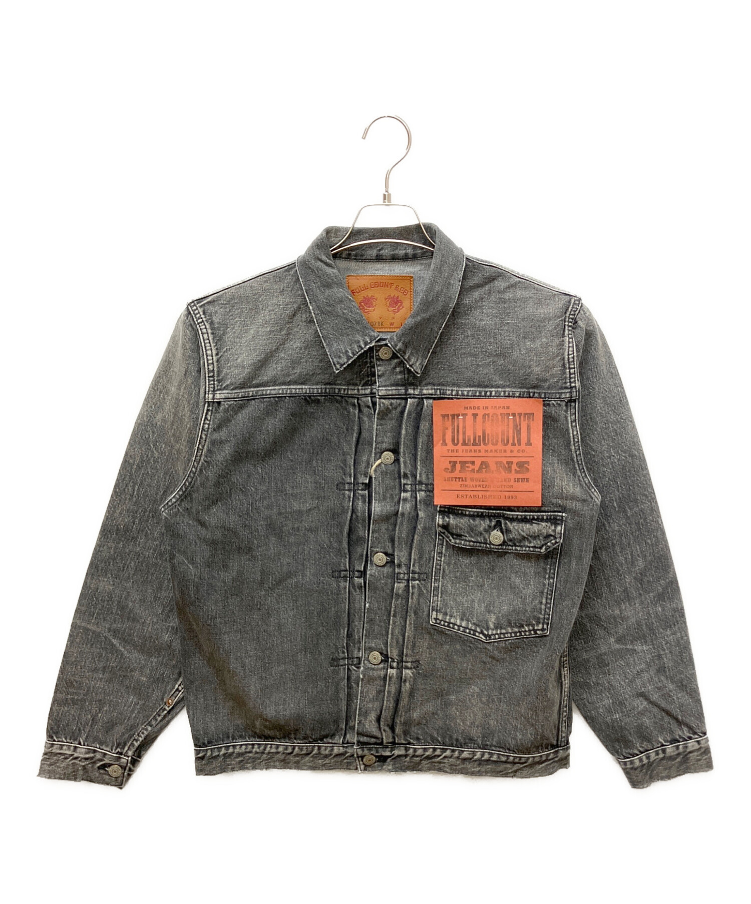 FULL COUNT ディスカウント 2107BK ブラックデニムジャケット サイズ42
