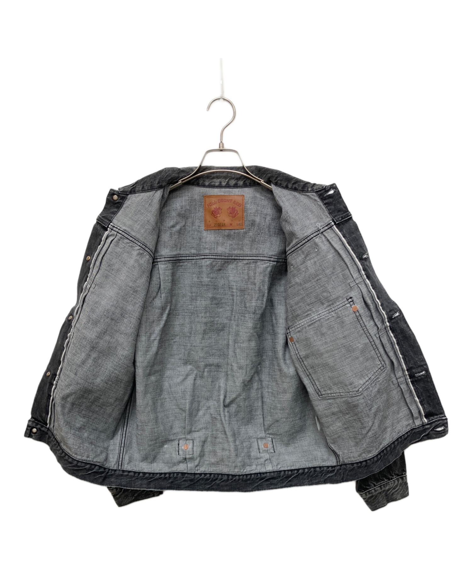 中古・古着通販】FULLCOUNT (フルカウント) Type 1 Black Denim Jacket 