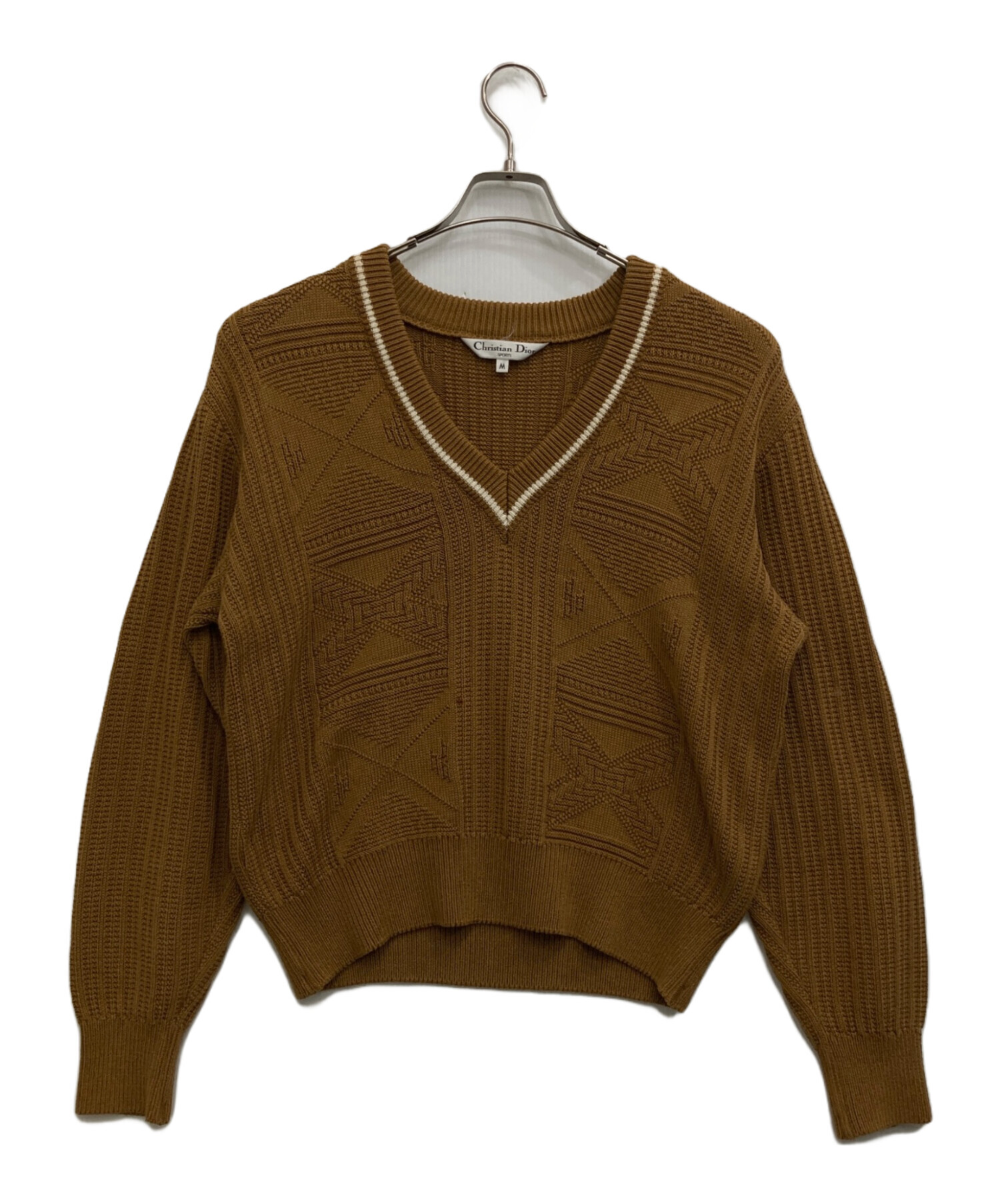 Christian Dior CD SPORTS Vネックセーター M 黒 中古・古着通販】Christian Dior Sports (クリスチャン ディオール