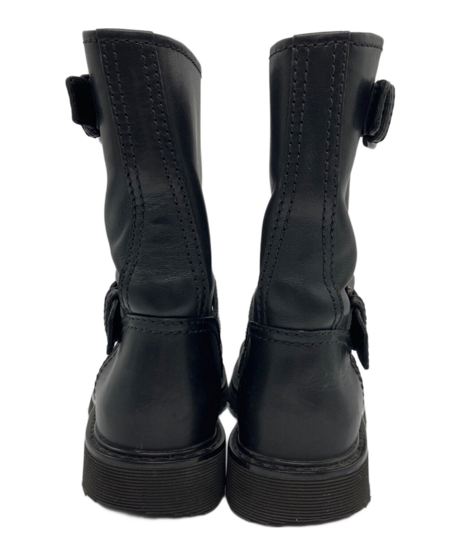 【高級】PRADA プラダスポーツ エンジニアブーツ レザー 37ハーフ 中古・古着通販】PRADA SPORTS (プラダスポーツ) エンジニアブーツ