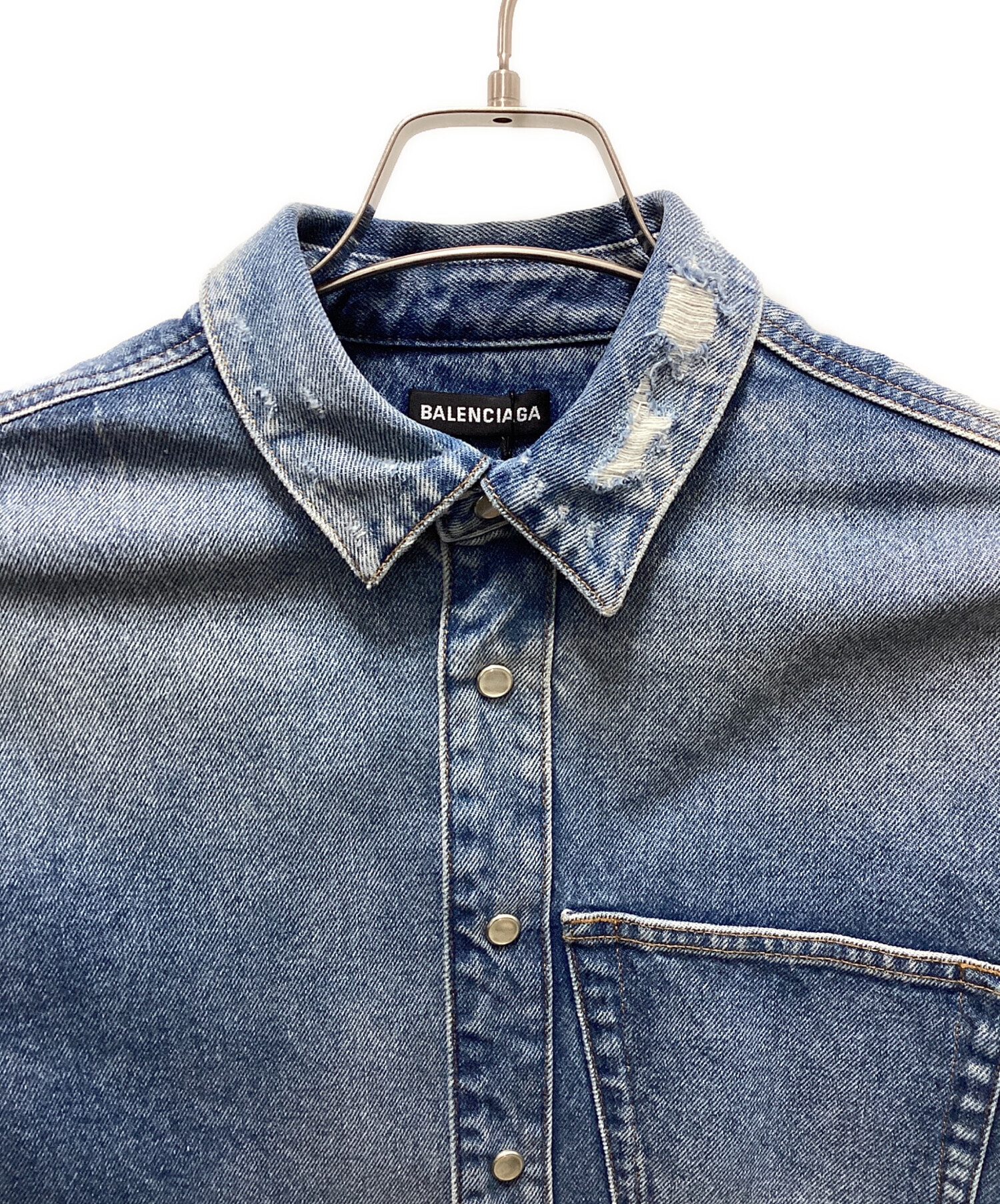 中古・古着通販】BALENCIAGA (バレンシアガ) ローズシュランクシャツ 