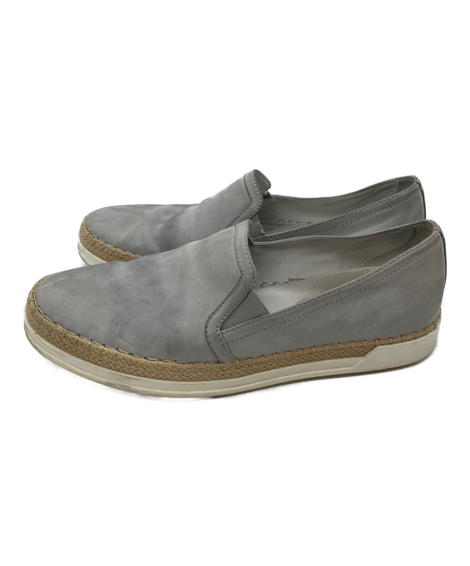 トッズ（TOD'S） イタリア製エスパドリーユブーツ グレー UK6 中古・古着通販】TOD'S (トッズ) スエードエスパドリーユスリッポン